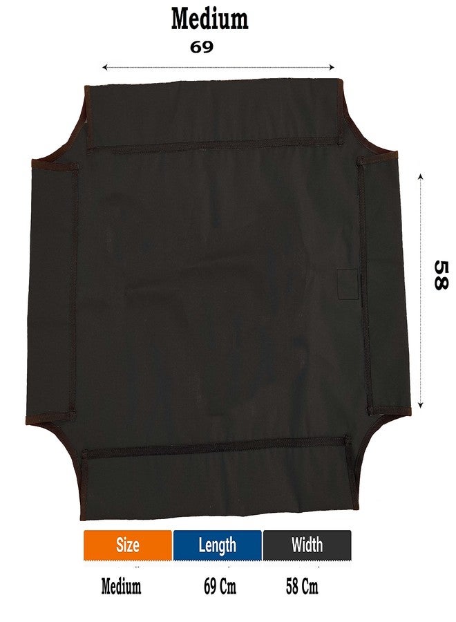 Fluffy's Pet Supplies Elevated Only Cover Pet Bed for Dogs & Cats, Pet (Medium, Black) Only Cover - Image 2